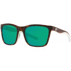 Costa Panga Sunglasses - Tortoise White Seafoam / Green Mirror Polar Poly
