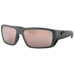 Costa Fantail Pro Sunglasses - Matte Grey / Silver Mirror Polar Glass