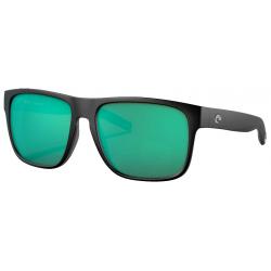 Costa Spearo XL Sunglasses - Matte Black / Green Mirror Polar Glass