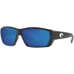 Costa Tuna Alley Sunglasses - Matte Black / Blue Mirror Polar Glass