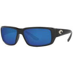 Costa Fantail Sunglasses - Matte Black / Blue Mirror Polar Glass