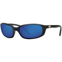 Costa Brine Sunglasses - Matte Black / Blue Mirror Polar Glass