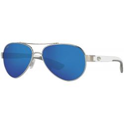 Costa Loreto Sunglasses - Palladium / Blue Mirror Polar Poly