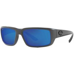 Costa Fantail Sunglasses - Matte Grey / Blue Mirror Polar Poly