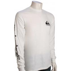 Quiksilver Omni Logo LS T-Shirt - White / Black - XXL