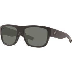 Costa Sampan Sunglasses - Matte Black / Grey Polar Poly