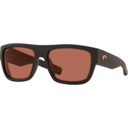 Costa Sampan Sunglasses - Matte Black Ultra / Copper Polar Poly