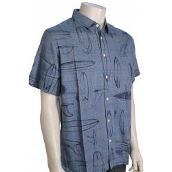 Quiksilver Waterman Boardstory Button Down Shirt - Dusty Blue - XL