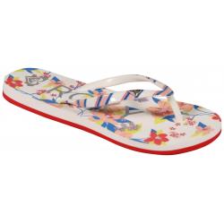 Roxy Girl's Pebbles Sandal - Red / White / Blue - Youth 5