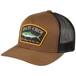 Salty Crew Mossback Retro Trucker Hat - Brown / Black