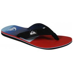 Quiksilver Molokai Layback Sandal - Black / Red / Blue - 14