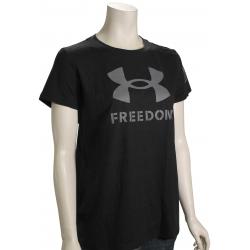 Under Armour Freedom Logo Women's T-Shirt - Black / Graphite - XL