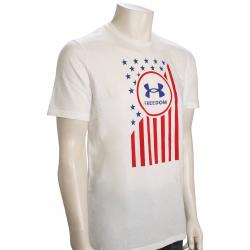 Under Armour Freedom Chest Flag T-Shirt - White - XXL