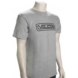 Volcom Striper T-Shirt - Heather Grey - XXL