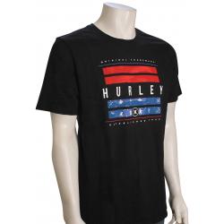 Hurley Everyday Washed USA Bars T-Shirt - Black - XXL
