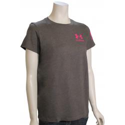 Under Armour Freedom Flag Women's T-Shirt - Charcoal Heather / Virtual Pink - XL
