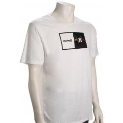 Hurley Everyday Washed Double Up Glitch T-Shirt - White - XXL