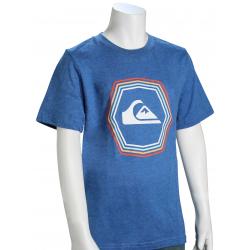 Quiksilver Boy's New Noise T-Shirt - Classic Blue Heather - XL