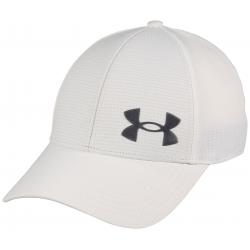 Under Armour Iso-Chill ArmourVent Stretch Hat - White / Pitch Grey - L/XL