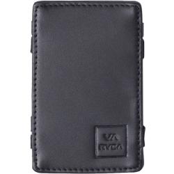 RVCA Magic Leather Card Wallet - Black