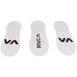 RVCA VA Logo No Show Socks - White