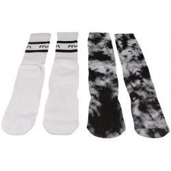 RVCA Tie Dye Crew Socks - Black