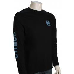 Etnies Icon LS T-Shirt - Black / Blue - XL