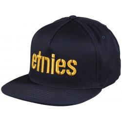 Etnies Corp Snapback Hat - Navy / Yellow