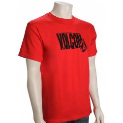 Volcom Word Stone T-Shirt - Ribbon Red - XL