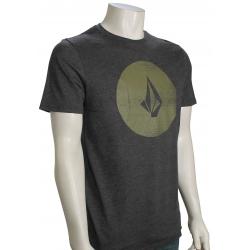 Volcom Stencil Stone T-Shirt - Heather Black - XXL