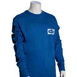 RVCA Boy's Bracket LS T-Shirt - French Blue - XL
