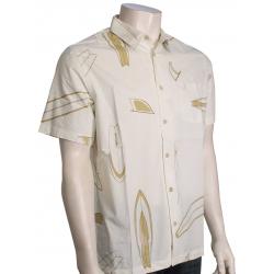 Quiksilver Waterman Board Swap Button Down Shirt - Antique White - L