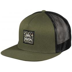RVCA VA All The Way Print Trucker Hat - Jungle Green