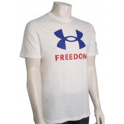 Under Armour Freedom Logo T-Shirt - White / Royal - L