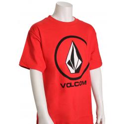 Volcom Boy's Crisp Stone T-Shirt - Ribbon Red - XL