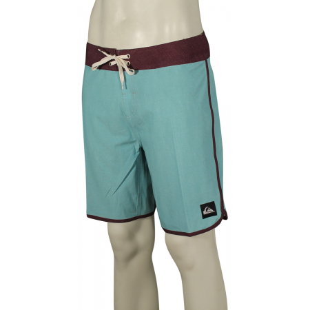 Quiksilver MO Scallop Solid Boardshorts - Blue Surf - 36