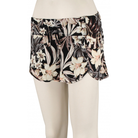 Hurley Aquas Hawaiiana 2.5" Women's Boardshorts - Black Floral - XL