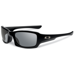 Oakley Fives Squared Sunglasses - Polished Black / Grey