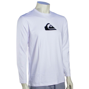 Quiksilver Solid Streak LS Surf Shirt - Classic White - XXL
