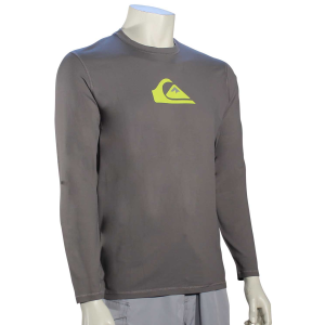 Quiksilver Solid Streak LS Surf Shirt - Metal - XXXL