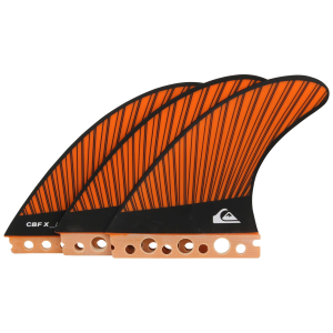 Quiksilver CBF-X Surfboard Fin Set - Orange - M