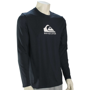 Quiksilver Solid Streak LS Surf Shirt - Navy Blazer - XXXL