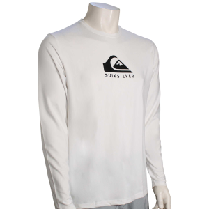 Quiksilver Solid Streak LS Surf Shirt - White - M