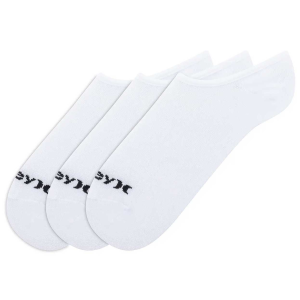 Hurley 3 Pack No Show Socks - White - L
