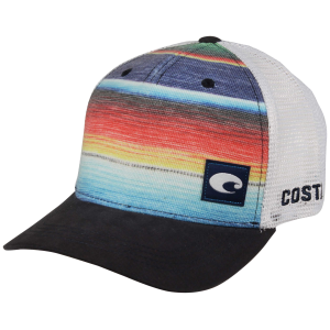 Costa Baja Stripe Trucker Hat - Blue