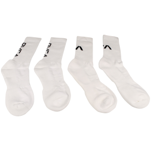 RVCA VA Sport Cushion Crew Socks - White