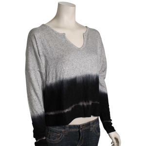 Roxy Staying True Dip Dye LS Shirt - Heritage Heather - XL
