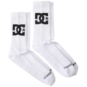 DC 2 Pack Star Crew Socks - White
