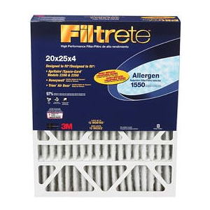 20x25x4 (19 3/4 x 24 7/16 x 4 3/16) Filtrete Allergen Reduction Filter (2 Pack)