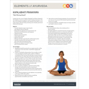 Elements of Ayurveda Handout: Kapalabhati Pranayama